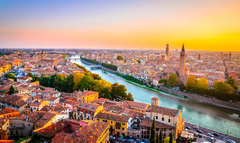 L’Adige al tramonto